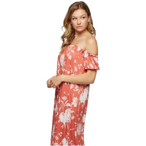 Rachel Pally Ossiane off shoulder maxi dress chipotle peony large - Picture 14 of 16